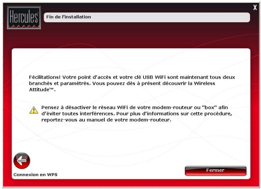 HERCULES HWNAP-300 - Fin de l'installation - 1