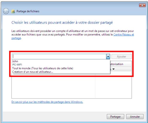 HERCULES HWNAP-300 - Windows Vista : Mettre en partage des dossiers publics ou personnels - 2