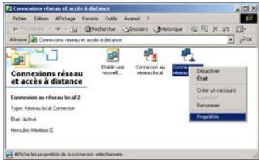 HERCULES HWNAP-300 - Windows 2000: Partager une connexion ADSL dans un réseau de type Infrastructure - 1