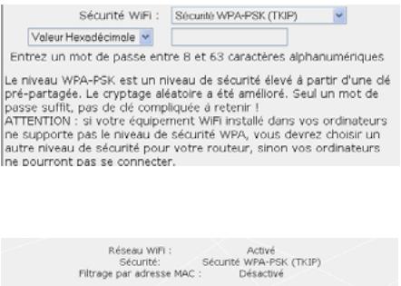 HERCULES HWNAP-300 - Si vous choissez le type de sécurité « ELEVE (WPA) » : - 1