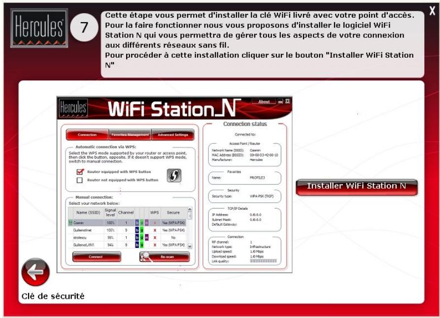 HERCULES HWNAP-300 - Etape 7: Installation de WiFi Station N - 2
