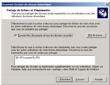 HERCULES HWNAP-300 - Windows Me: Utiliser l'Assistant Gestion de réseau domestique dans un réseau de type Infrastructure - 9
