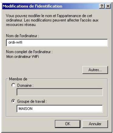 HERCULES HWNAP-300 - Créer un groupe de travail sous Windows 2000 - 2