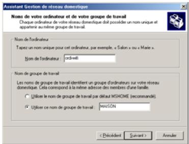 HERCULES HWNAP-300 - Windows Me: Utiliser l'Assistant Gestion de réseau domestique dans un réseau de type Infrastructure - 8
