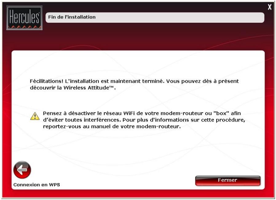 HERCULES HWNAP-300 - Fin de l'installation - 1