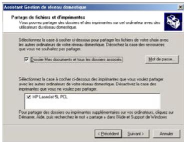 HERCULES HWNP-300 - Windows Me : Utiliser l'Assistant Gestion de réseau domestique dans un réseau de type Ad hoc - 6