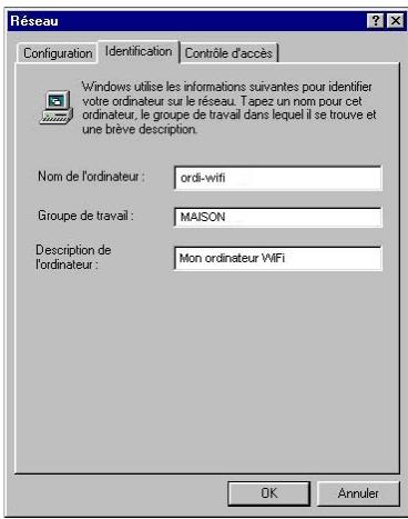 HERCULES HWNP-300 - Windows 98 SE: Créer un groupe de travail - 1