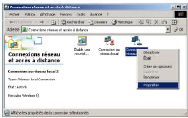 HERCULES HWNP-300 - Windows 2000 : Partager une connexion ADSL dans un réseau de type Infrastructure - 1
