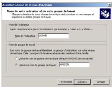 HERCULES HWNR-300 - Windows Me: Utiliser l'Assistant Gestion de réseau domestique dans un réseau de type Infrastructure - 7