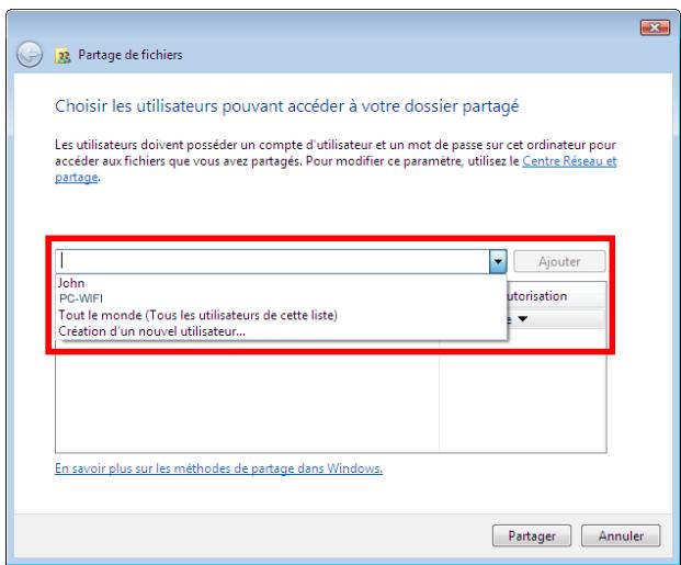 HERCULES HWNR-300 - Windows Vista : Mettre en partage des dossiers publics ou personnels - 2