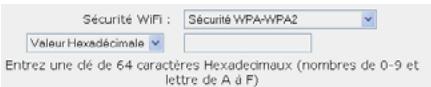 HERCULES HWNR-300 - Si vous choisissez le type de sécurité « TRES ELEVE (WPA-WPA2) » : - 1