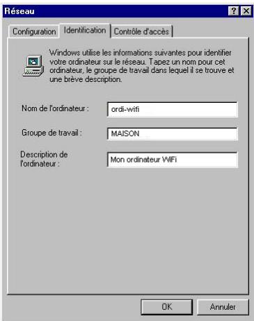 HERCULES HWNR-300 - Windows 98 SE : Créer un groupe de travail - 1