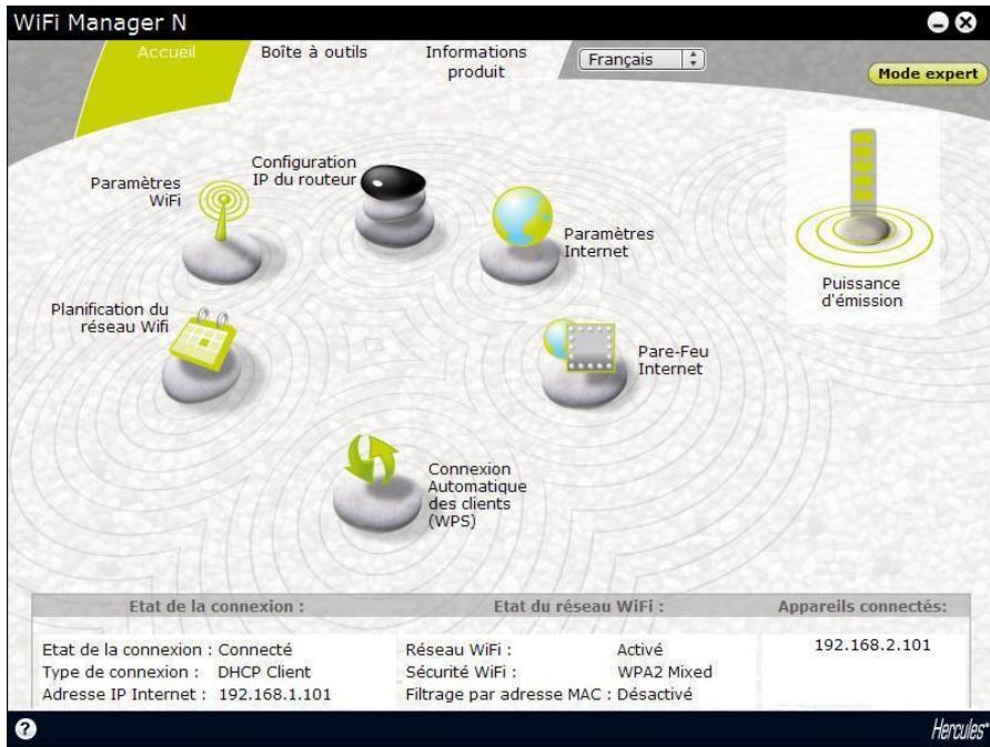 HERCULES HWNRI-300 - Changer le mot de passe du WiFi Manager - 2