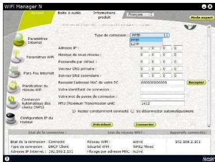 HERCULES HWNRI-300 - Si vous choisissez un autre type de connexion - 2