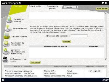 HERCULES HWNRI-300 - Pour limiter l'accès d'un ordinateur spécifique à un service Internet (méthode de blocage de site web) - 3