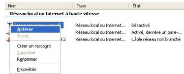 HERCULES HWNRI-300 - Windows XP : Activer ou désactiver manuellement la connexion Wi-Fi de votre adaptateur (utilisateurs avancés) - 1
