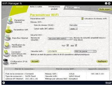 HERCULES HWNRI-300 - Pour sécuriser son réseau WiFi : - 1