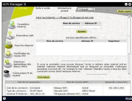 HERCULES HWNRI-300 - Pour limiter l'accès d'un ordinateur spécifique à un service Internet (méthode de filtrage par adresse IP) - 3