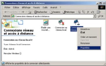 HERCULES HWNU-300 - Windows 2000: Partager une connexion ADSL dans un réseau de type Infrastructure - 1