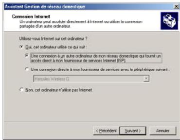 HERCULES HWNU-300 - Windows Me : Utiliser l'Assistant Gestion de réseau domestique dans un réseau de type Ad hoc - 3