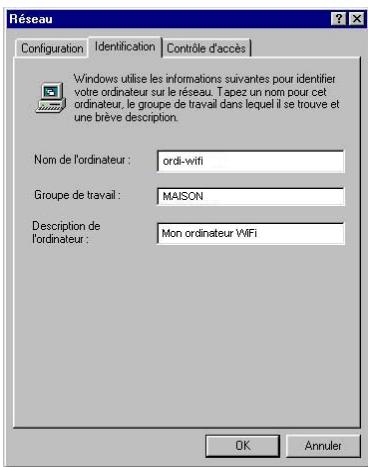 HERCULES HWNU-300 - Windows 98 SE: Créer un groupe de travail - 1