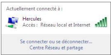 HERCULES HWNU-300 - Windows Vista : Partager une connexion ADSL dans un réseau de type Infrastructure - 1