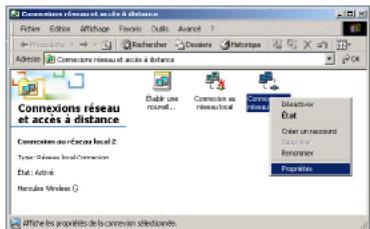 HERCULES HWNU-300 - Windows 2000 : Partager une connexion ADSL dans un réseau de type Ad hoc - 2
