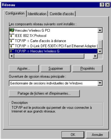 HERCULES HWNU-300 - Procedez comme suit pour chaque ordinateur qui va utiliser la connexion Internet partagée: - 1