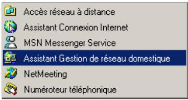 HERCULES HWNU-300 - Windows Me : Utiliser l'Assistant Gestion de réseau domestique dans un réseau de type Infrastructure - 1