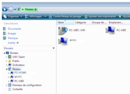 HERCULES HWNUM-300 - Ordinateurs sous Windows Vista : Acceder aux dossiers partages - 1