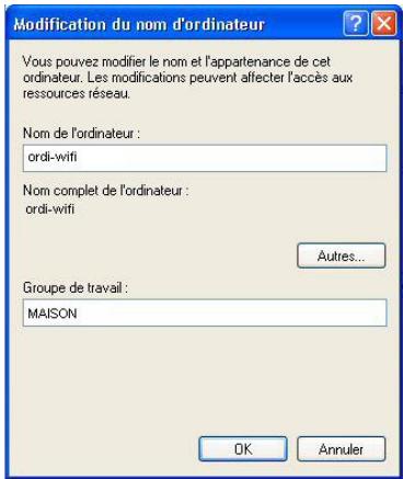 HERCULES HWNUM-300 - Windows XP: Modifier le nom d'un groupe de travail - 2