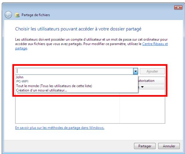 HERCULES HWNUM-300 - Windows Vista : Mettre en partage des dossiers publics ou personnels - 2