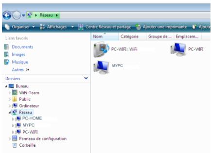 HERCULES HWNUP-150 - Ordinateurs sous Windows Vista : Acceder aux dossiers partages - 1