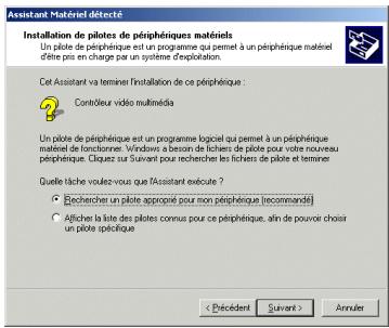 HERCULES SMART TV - Installer les pilotes sous Windows 2000 - 1