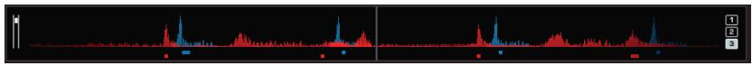 HERCULES VIRTUALDJ DJC MK4 - e) Zone d'affichage de la forme d'onde - 1