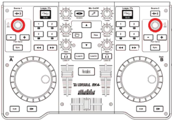 HERCULES VIRTUALDJ DJC MK4 - i) Pitch fader - 1