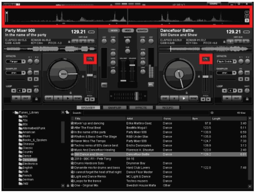 HERCULES VIRTUALDJ DJC MK4 - iv) Action du pitch fader dans VirtualDJ - 1