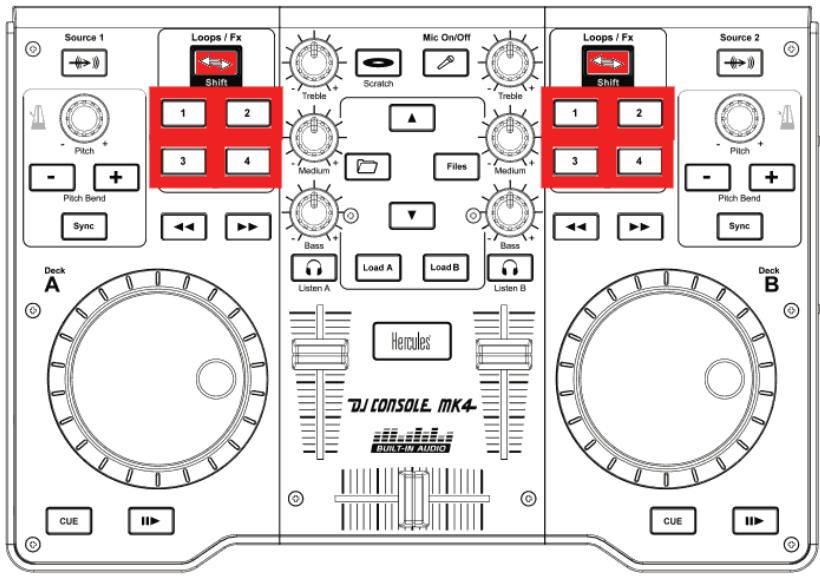HERCULES VIRTUALDJ DJC MK4 - b) Effets - 1