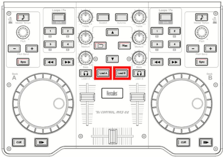 HERCULES VIRTUALDJ DJC MP3 E2 - Chargement et lecture d'un fichier audio - 1