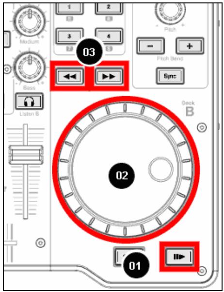 HERCULES VIRTUALDJ DJC MP3 E2 - Déplacement à l'intérieur d'une piste musicale - 1