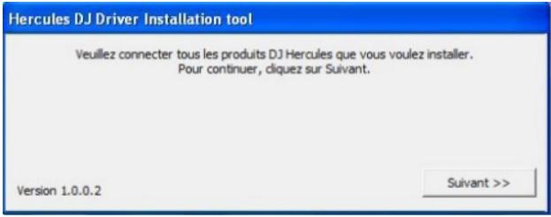 HERCULES DJ CONSOLE 4-MX - 3.1.2.Installation sous Windows XP - 1