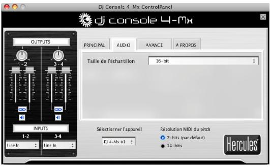 HERCULES DJ CONSOLE 4-MX - 5.3.4.Onglet Audio (non disposable sur PC) - 1