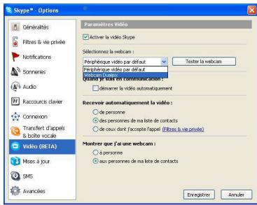 HERCULES DUALPIX HD - Configurer Skype - 1