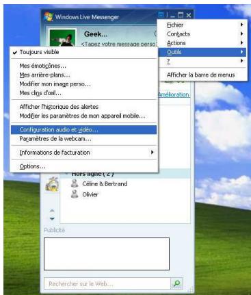 HERCULES DUALPIX HD - Configurer son messenger - 1