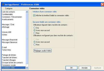 HERCULES DUALPIX HD - Configurer AOL AIM - 2