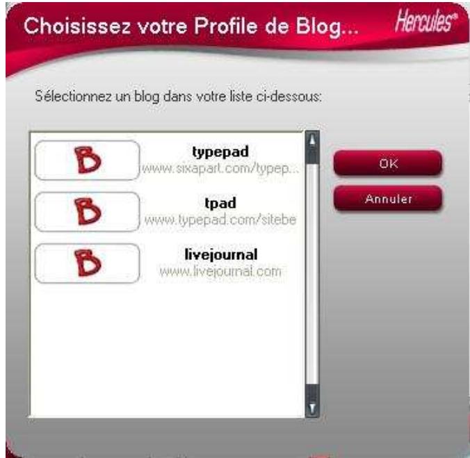 HERCULES DUALPIX HD - 3.4.2.Ajouter des photos ou des vidés sur son blog - 1