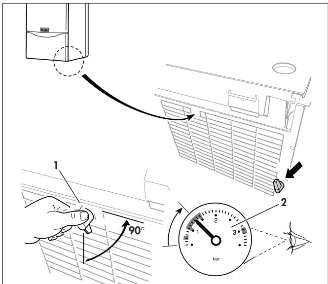 VAILLANT VUI 242-7 - Attention! Pour replir l'installation de chauffage, n'utilise que de I'eau propre du réseau. Il est interdir d'ajouter des produits chimiques ou des produits antigel! - 1