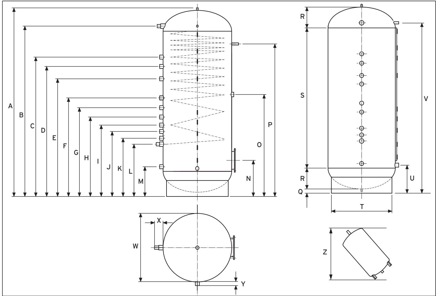 VAILLANT ALLSTOR - Dimensioni - 1