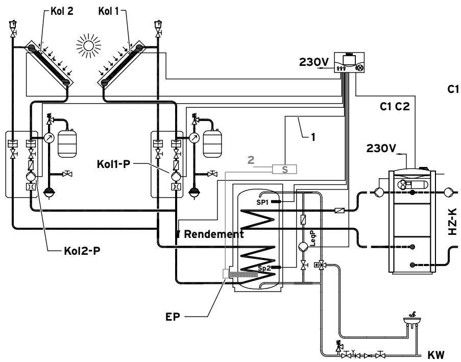 VAILLANT AUROMATIC 560 - Schéma hydraulique 2 - 1