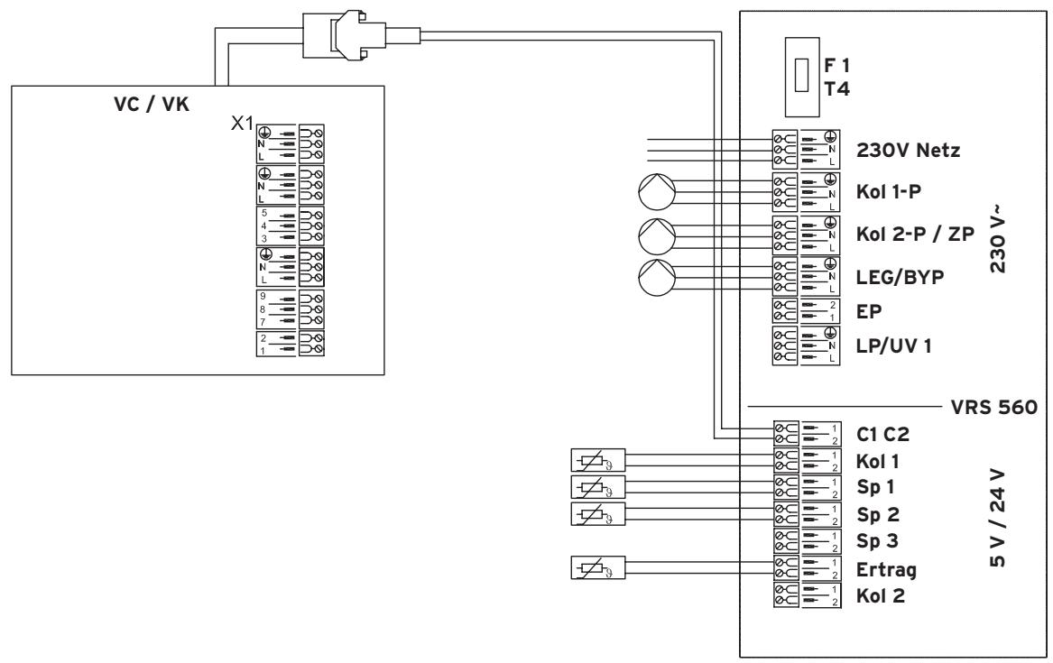 VAILLANT AUROMATIC 560 - Schéma hydraulique 1 - 2